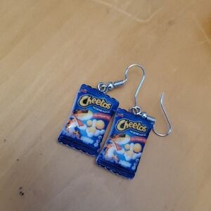 Cheetos Snack Bag Dangle Earrings